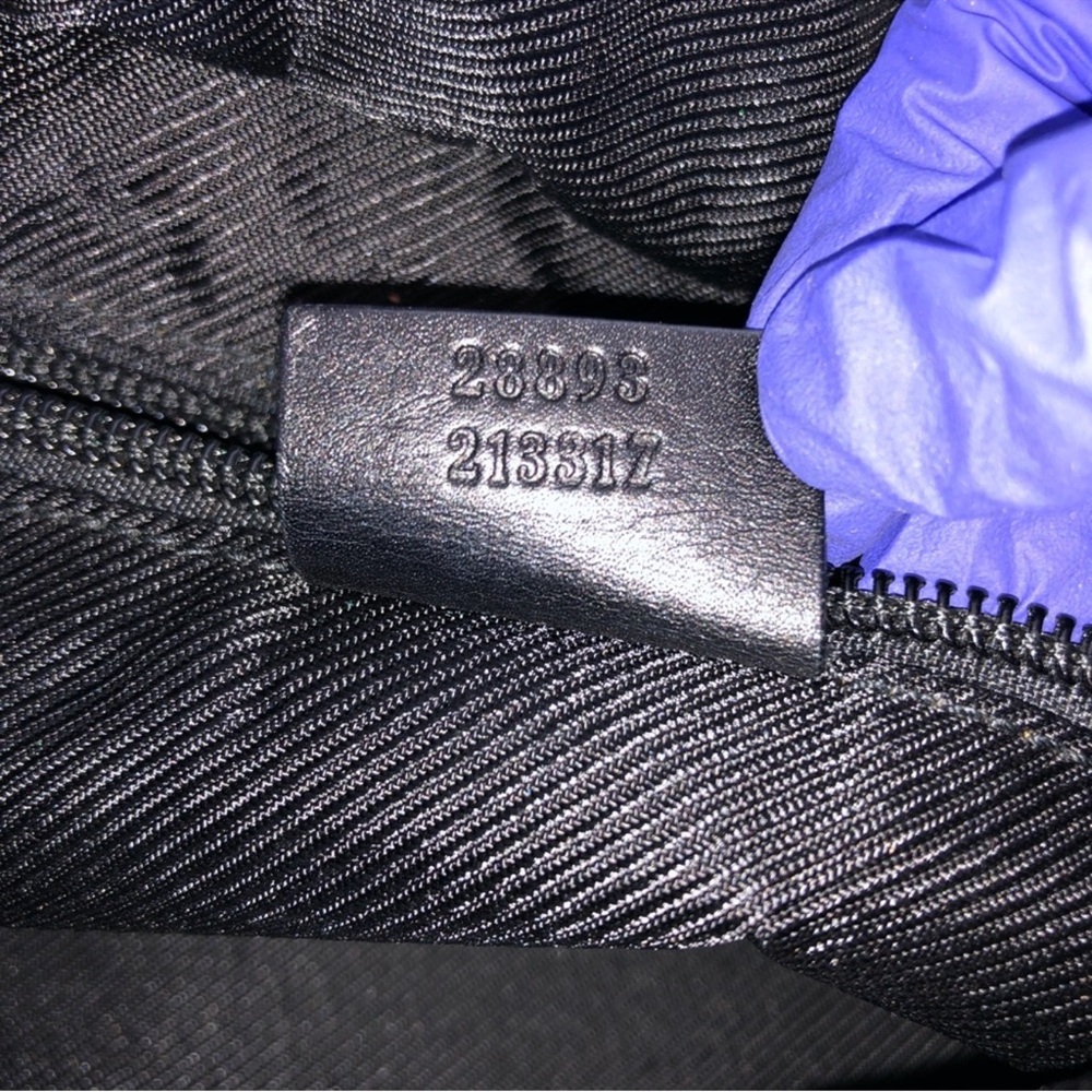 Gucci Black and Gray Monogram Tote - Picture 14 of 14